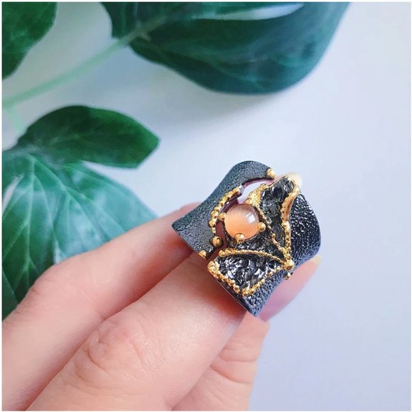 NEW Italian Jewelry Fissure Zircon Ring - Picture 8 of 13